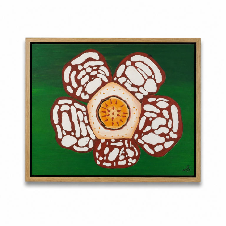 La Rafflesia Hasseltii — œuvre de Cyril Lombard — 78 × 55 cm