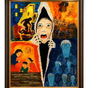 Le Monde actuel — œuvre de Cyril Lombard — 75 × 55 cm