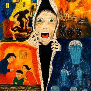 Le Monde actuel — œuvre de Cyril Lombard — 75 × 55 cm